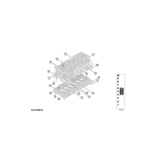 Genuine BMW 11117547544 E85 F01 E70 Alu-Heli-Coil Threaded Insert M9X25 (Inc. 528i, X3 2.5si & Z4 3.0si) | ML Performance UK Car Parts