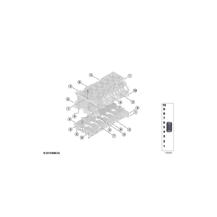 Genuine BMW 11117547542 E81 E86 F02 Alu-Heli-Coil Threaded Insert M8X27 (Inc. 630i, 125i & Z4 3.0i) | ML Performance UK Car Parts