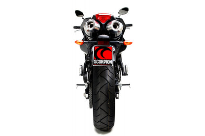 Scorpion EYA84CEO Yamaha Factory Oval Slip-On (Pair) - Carbon Fibre Sleeve (FZ6 / FZS600 Fazer) | ML Performance UK UK