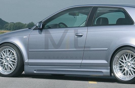 Rieger 00056714 Audi 8P A3 Side Skirt 1 | ML Performance UK Car Parts