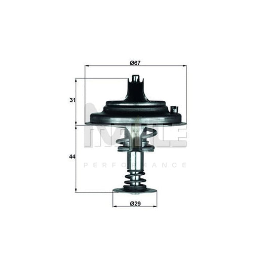 MAHLE ORIGINAL TX 41 80D Engine thermostat Opening Temperature: 80��C, with seal | ML Performance Car Parts
