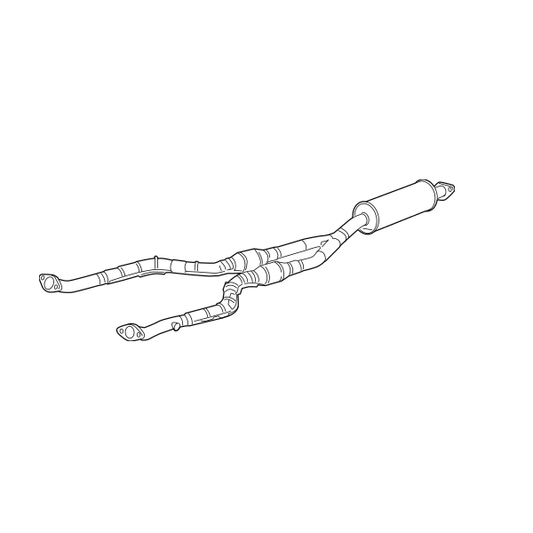 Genuine Lexus 17410-31810 GS Phase 3 Exhaust Centre Section