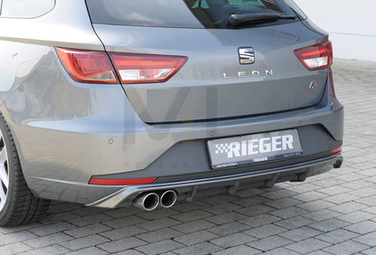 Rieger 00099284 SEAT 5F Leon FR Rear Diffuser 3 | ML Performance UK Car Parts