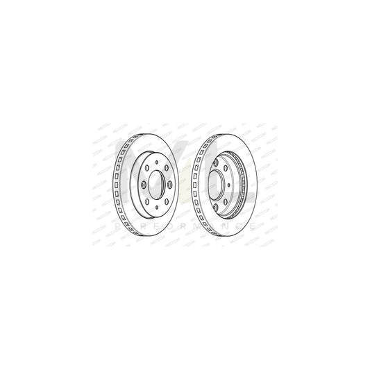 FERODO PREMIER DDF2255C Brake Disc for ROVER CityRover Hatchback Vented, Coated, with bolts/screws | ML Performance Car Parts
