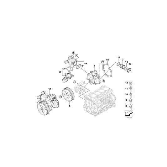 Genuine BMW 11517515852 E82 E90 E87 Torx Screw M8X100 (Inc. 320si, 320i & 318i) | ML Performance UK Car Parts