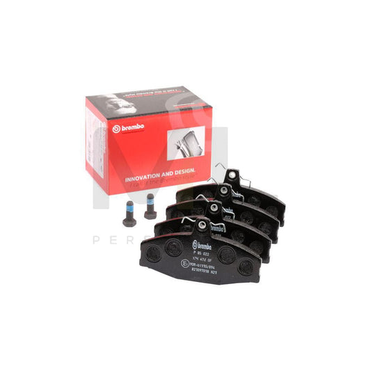 Brembo P 85 022 Brake Pad Set Excl. Wear Warning Contact, With Brake Caliper Screws | ML Performance Car Parts