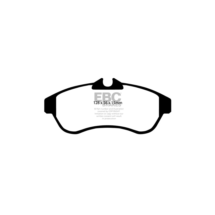 EBC DP41435R Citroen Yellowstuff Front Brake Pads - Girling/TRW Caliper (Inc. C2 & C3 Pluriel) 2 | ML Performance UK Car Parts