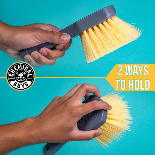 Chemical Guys Nice & Stiff Heavy Duty Carpet & Interior Brush | ML Performance UK Car Parts