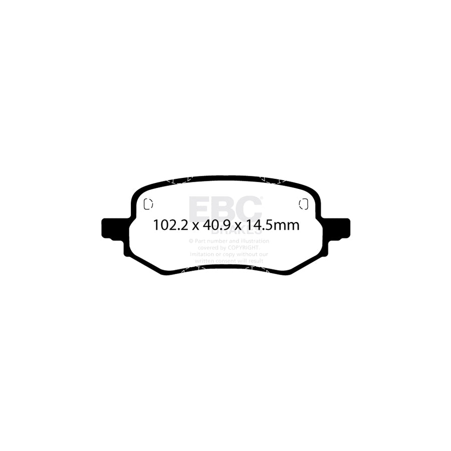 EBC DPX2432 Ford Puma Mk2 Ultimax Rear Brake Pads - TRW Caliper 2 | ML Performance UK Car Parts