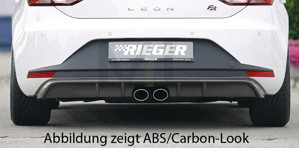 Rieger 00027009 SEAT 5F Leon FR Rear Diffuser 4 | ML Performance UK Car Parts