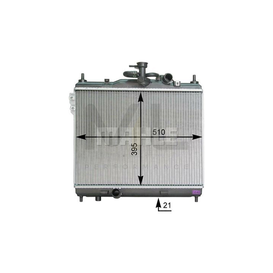 MAHLE ORIGINAL CR 1279 000P Engine radiator for HYUNDAI Getz (TB) Brazed cooling fins, Manual Transmission | ML Performance Car Parts