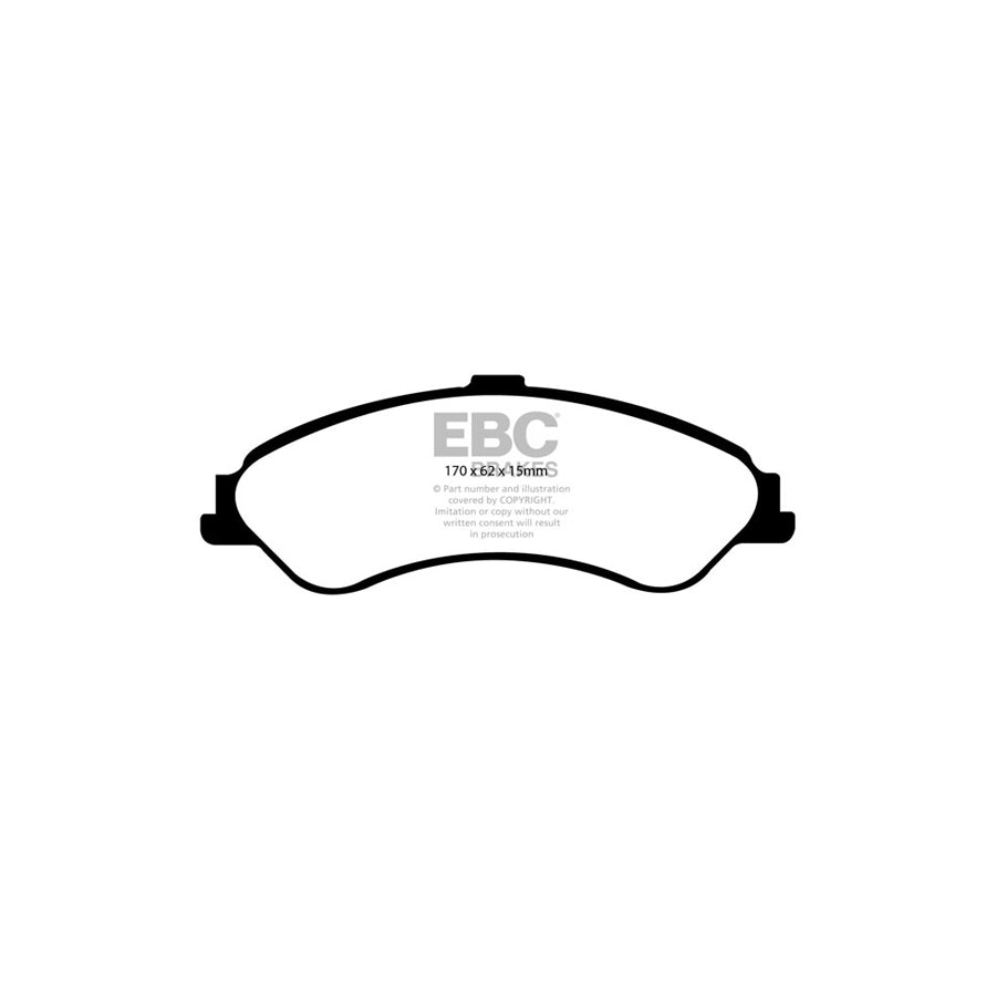 EBC DP31507C Ford Redstuff Front Brake Pads (Inc. Fairlane, Falcon, Fairmont) 2 | ML Performance UK Car Parts