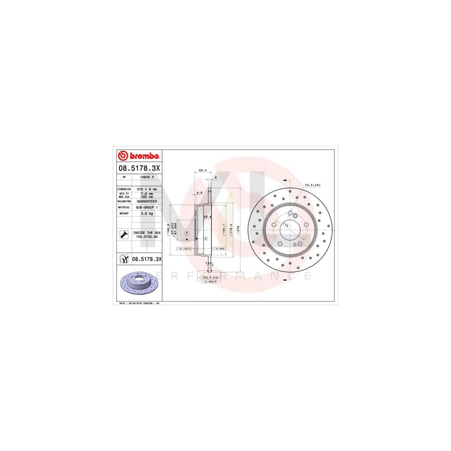 BREMBO 08.C659.10 Brake Disc for PEUGEOT 308 Solid, with bolts/screws | ML Performance Car Parts