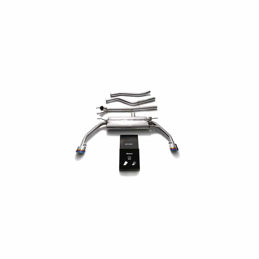 Armytrix MBL25-DS19B Valvetronic Exhaust System Mercedes-Benz CLA-Class C117 2014-2018 with Dual Blue Coated Oval | ML Performance UK UK Car Parts