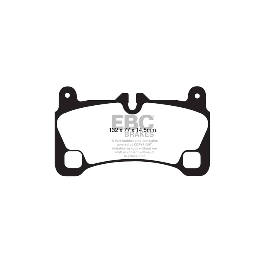 EBC PD09KR363 Audi Q7 Bluestuff Rear Brake Pad & USR Disc Kit - Brembo Caliper 2 | ML Performance UK Car Parts