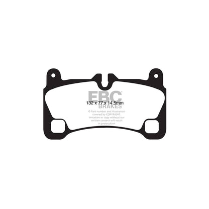 EBC PD09KR363 Audi Q7 Bluestuff Rear Brake Pad & USR Disc Kit - Brembo Caliper 2 | ML Performance UK Car Parts