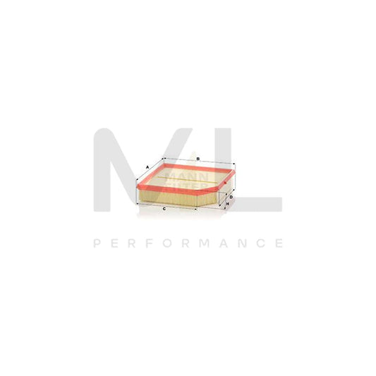 MANN-FILTER C 24 051 Air Filter for VOLVO XC40 (536) Filter Insert | ML Performance Car Parts