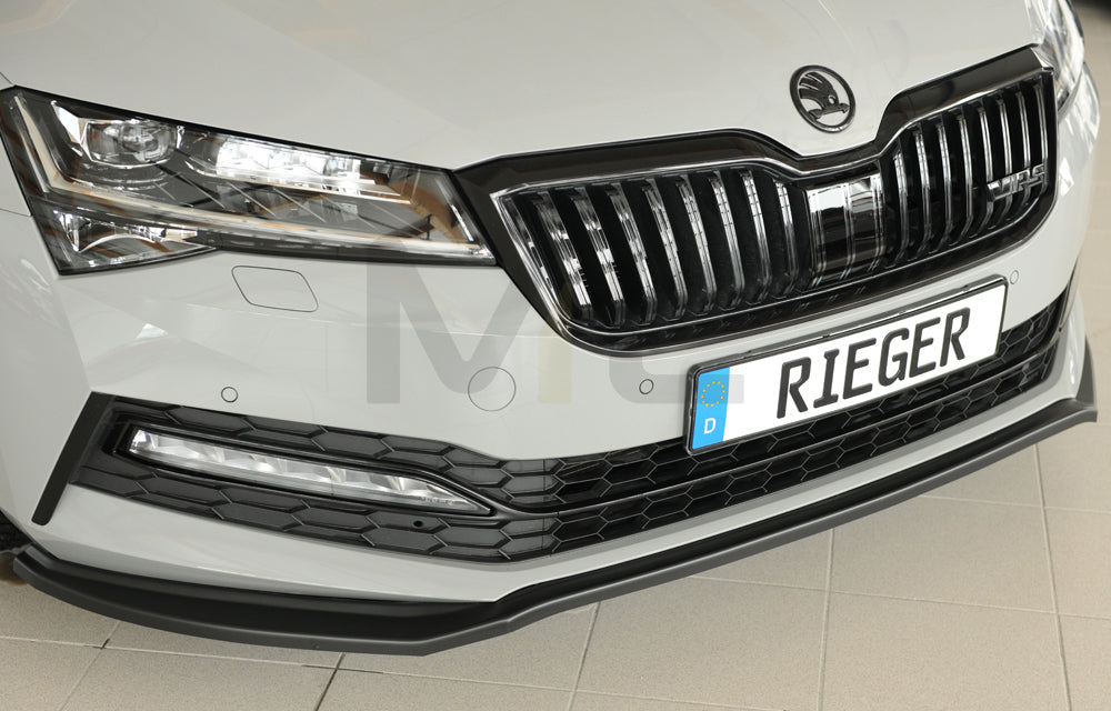 Rieger 00079047 Skoda 3T 3V Superb III Front Splitter 6 | ML Performance UK Car Parts