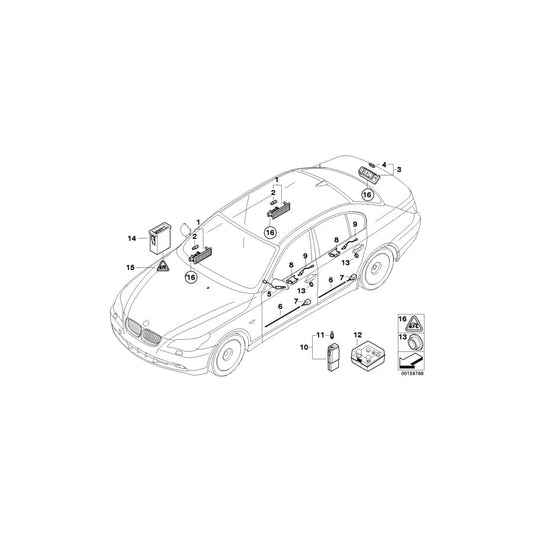 Genuine BMW 63316983039 E83 E61 E60 Led Module For Door Opener (Inc. 525d, 528i & X3 2.0i) | ML Performance UK Car Parts