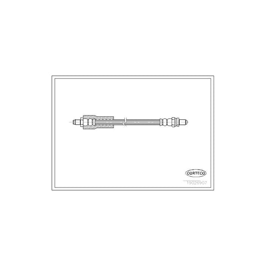 Corteco 19026907 Brake Hose For Ford Escort | ML Performance UK
