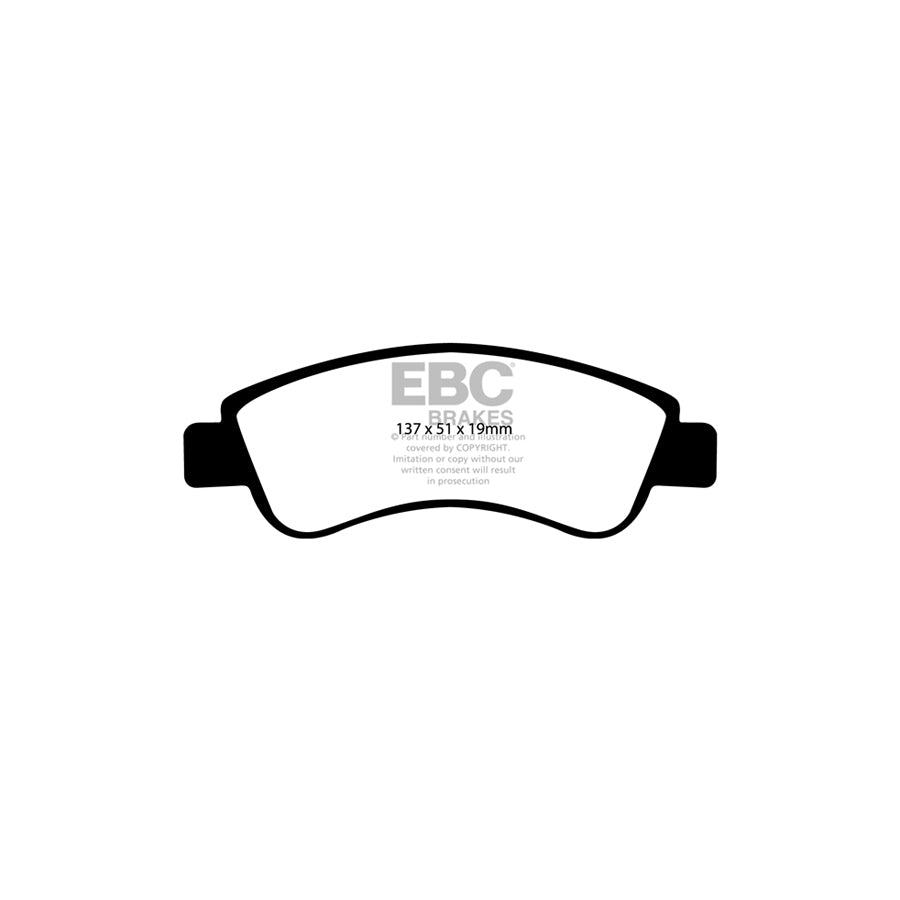 EBC PLK1435 Citroen DS3 Yellowstuff Pads and Brake Line Performance Pack - Girling/TRW Caliper 2 | ML Performance UK Car Parts