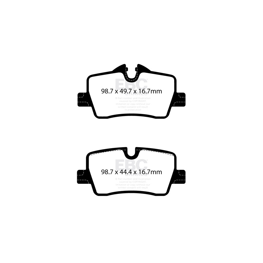 EBC DP22414 BMW Greenstuff Rear Brake Pads - TRW Caliper 2 | ML Performance UK Car Parts