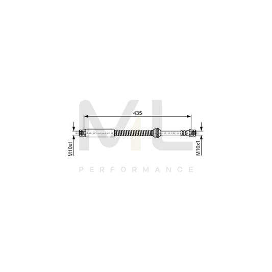 BOSCH 1 987 481 459 Brake Hose for VW CADDY 435mm, M10x1 | ML Performance Car Parts