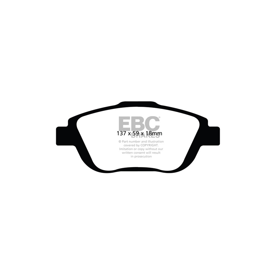 EBC PLK1436 Citroen DS3 Yellowstuff Pads and Brake Line Performance Pack - Girling/TRW Caliper 2 | ML Performance UK Car Parts