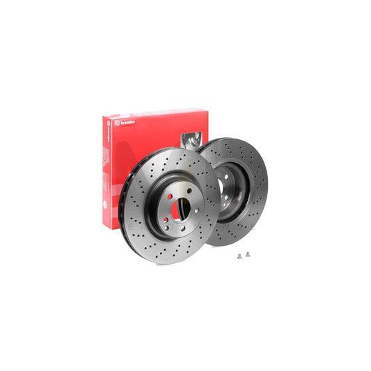 BREMBO COATED DISC LINE 09.9825.11 Brake Disc Perforated / Vented, Coated, High-carbon, with bolts/screws | ML Performance Car Parts