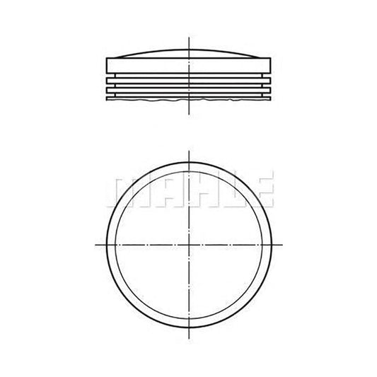 MAHLE ORIGINAL 029 50 00 Piston 77 mm, with piston rings | ML Performance Car Parts