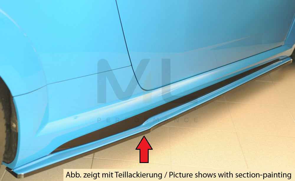 Rieger 00055187 Audi 8J-FV 8S Side Skirt Splitter (TT, TTS & TTRS) 4 | ML Performance UK Car Parts