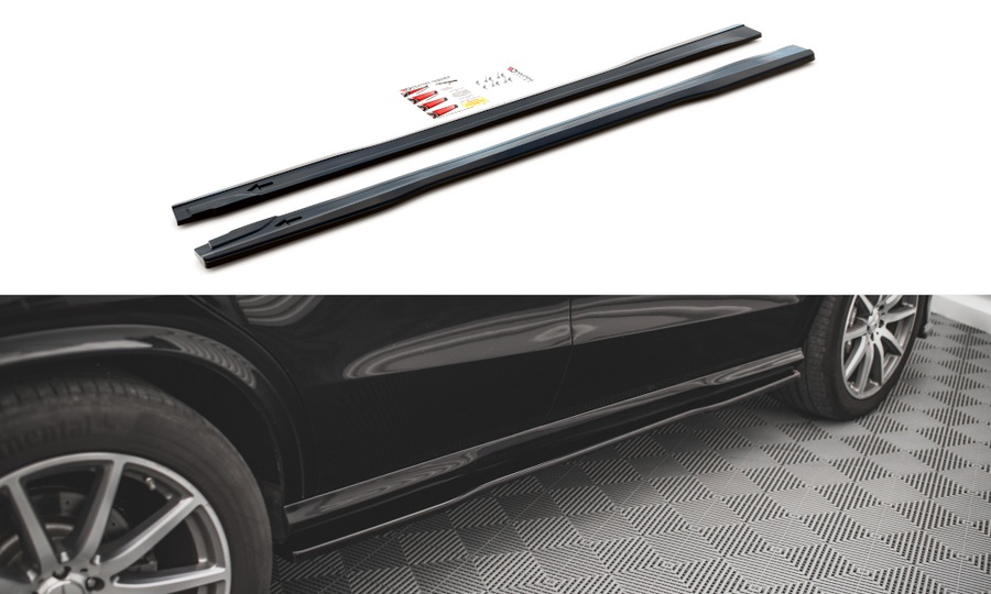 Maxton Design ME-GLE-C292-AMG-SD1T Side Skirts Diffusers Mercedes Benz GLE63 AMG Coupe C292 | ML Performance UK Car Parts