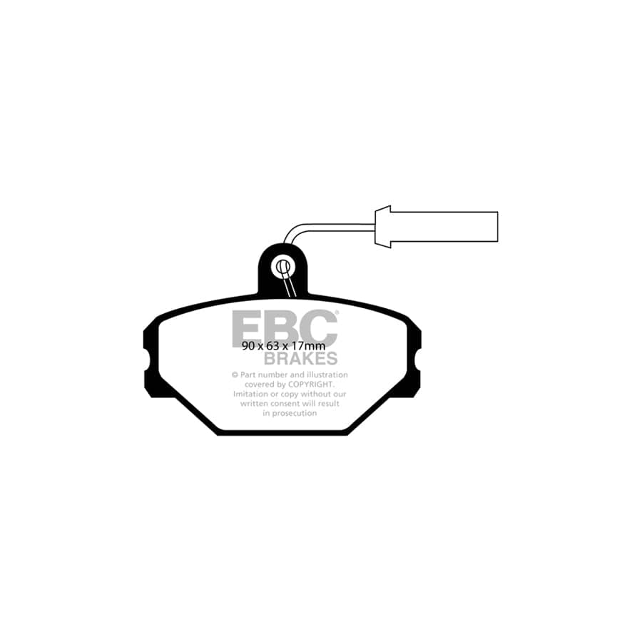 EBC PDKF662 Fiat Lancia Ultimax Front Brake Pad & Plain Disc Kit (Inc. Tempra, Tipo, Dedra) 2 | ML Performance UK Car Parts