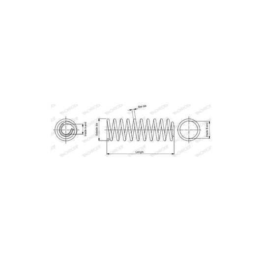 Monroe SP3074 Coil Spring For Toyota Camry IIISaloon (_V1_)
