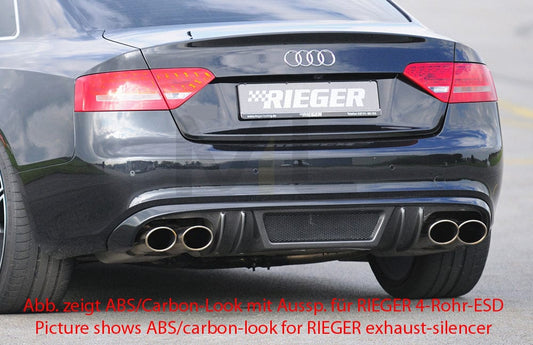 Rieger 00055414 Audi B8 B81 A5 Rear Diffuser 1 | ML Performance UK Car Parts