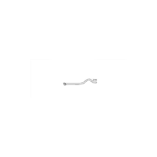 Hella 8LA 366 002-521 Exhaust Pipe For Peugeot 505 Estate
