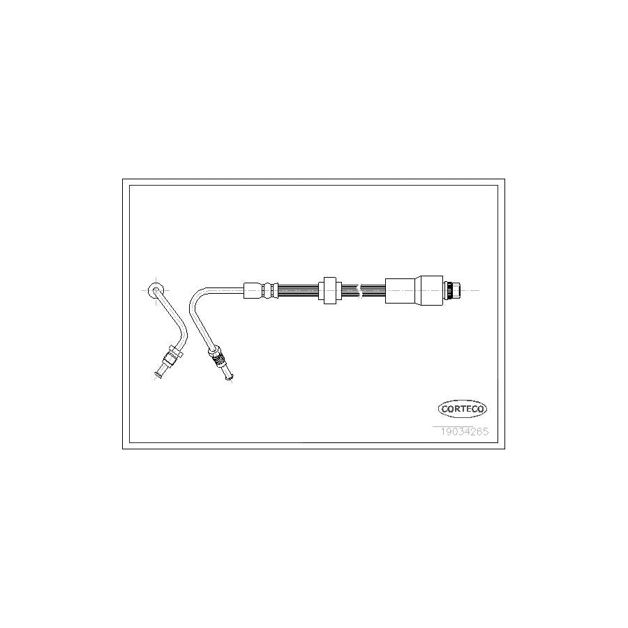 Corteco 19034265 Brake Hose For Renault Kangoo | ML Performance UK