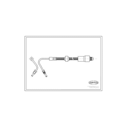 Corteco 19034265 Brake Hose For Renault Kangoo | ML Performance UK