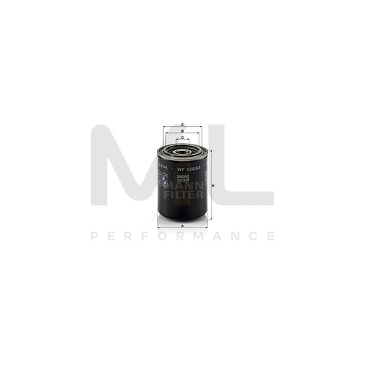 MANN-FILTER WP 928/84 Oil Filter Spin-on Filter, with one anti-return valve | ML Performance Car Parts