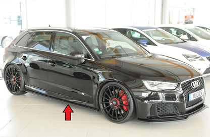 Rieger 00088233 Audi 8V RS3 Side Skirt Splitter 3 | ML Performance UK Car Parts