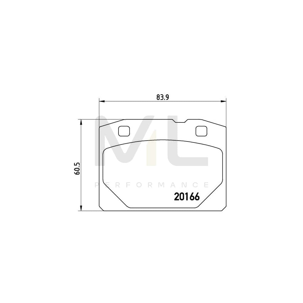 Brembo P 41 001 Brake Pad Set Excl. Wear Warning Contact | ML Performance Car Parts