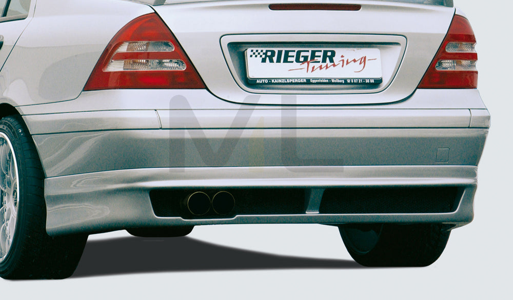 Rieger 00025107 Mercedes-Benz W203 C-Class Rear Diffuser 1 | ML Performance UK Car Parts