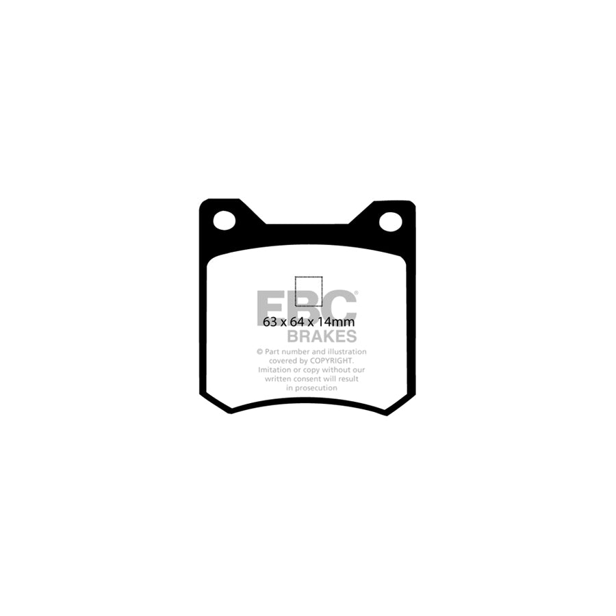 EBC PLK1449 De Tomaso Pantera Yellowstuff Pads and Brake Line Performance Pack 3 | ML Performance UK Car Parts
