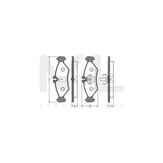 Bosch 0986Tb2031 Brake Pad Set Excl. Wear Warning Contact, With Accessories  | ML Performance Car Parts
