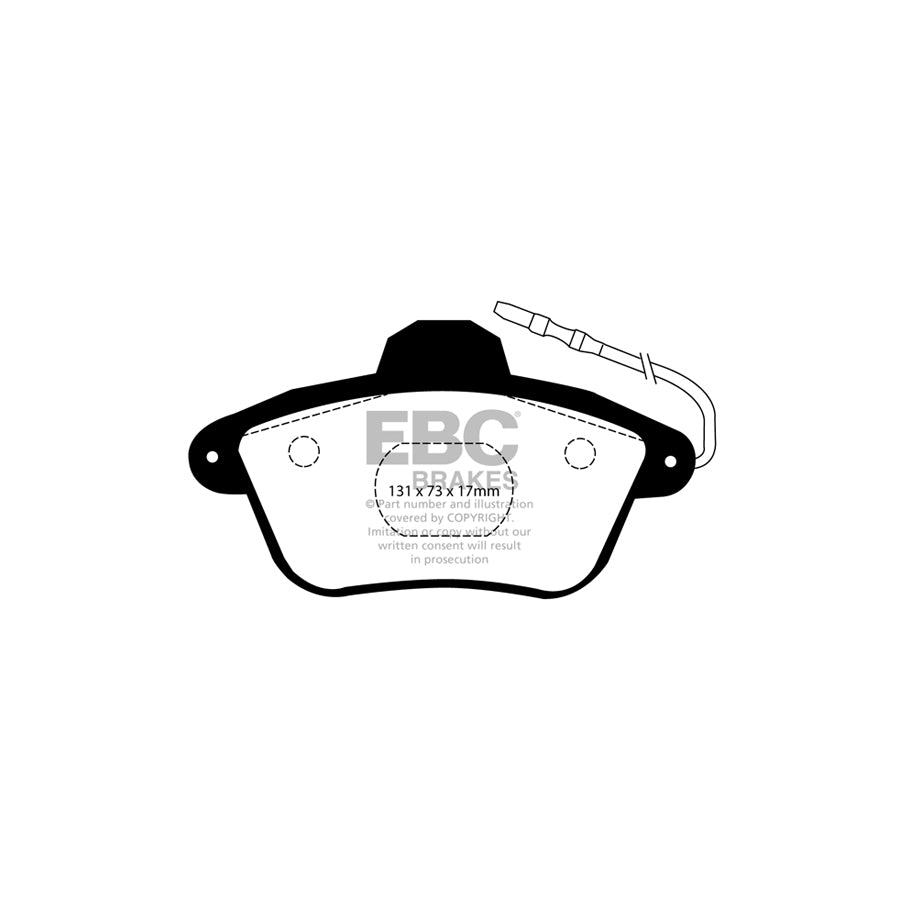 EBC DP31526C Alpine Renault Redstuff Rear Brake Pads - Bendix Caliper (Inc. A610, Alpine, Clio Mk2) 2 | ML Performance UK Car Parts