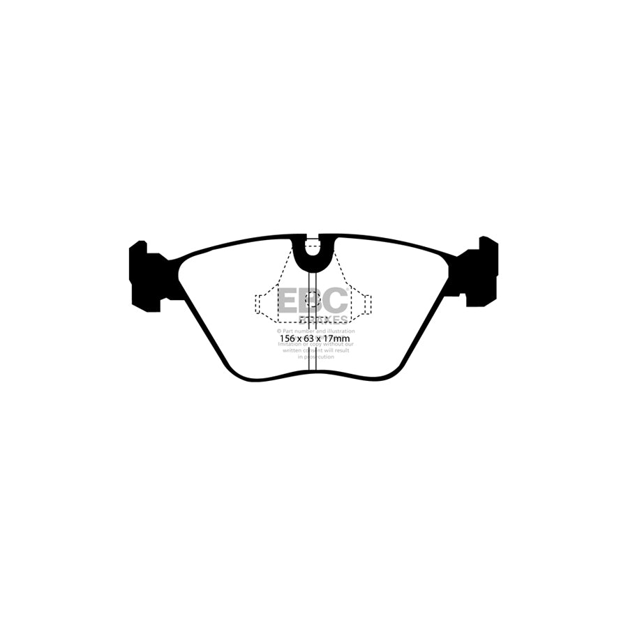 EBC DP4689/2R Audi Daimler Jaguar Yellowstuff Front Brake Pads - Girling/TRW/ATE Caliper 2 | ML Performance UK Car Parts