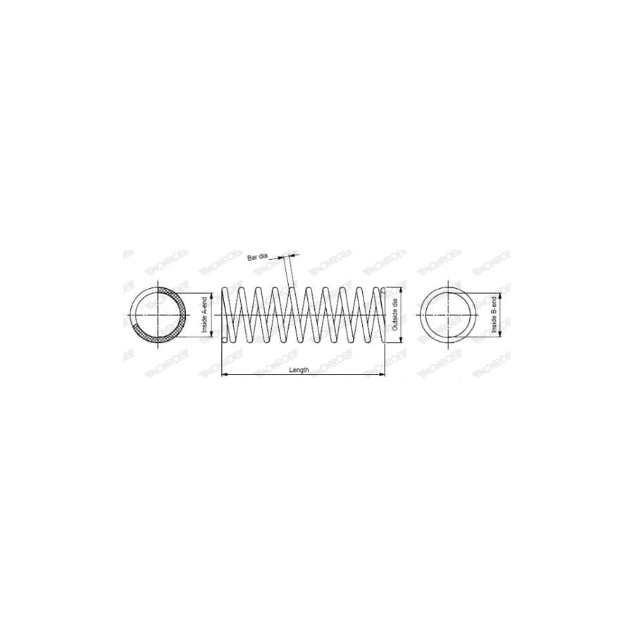 Monroe SP3085 Coil Spring For Toyota Celica