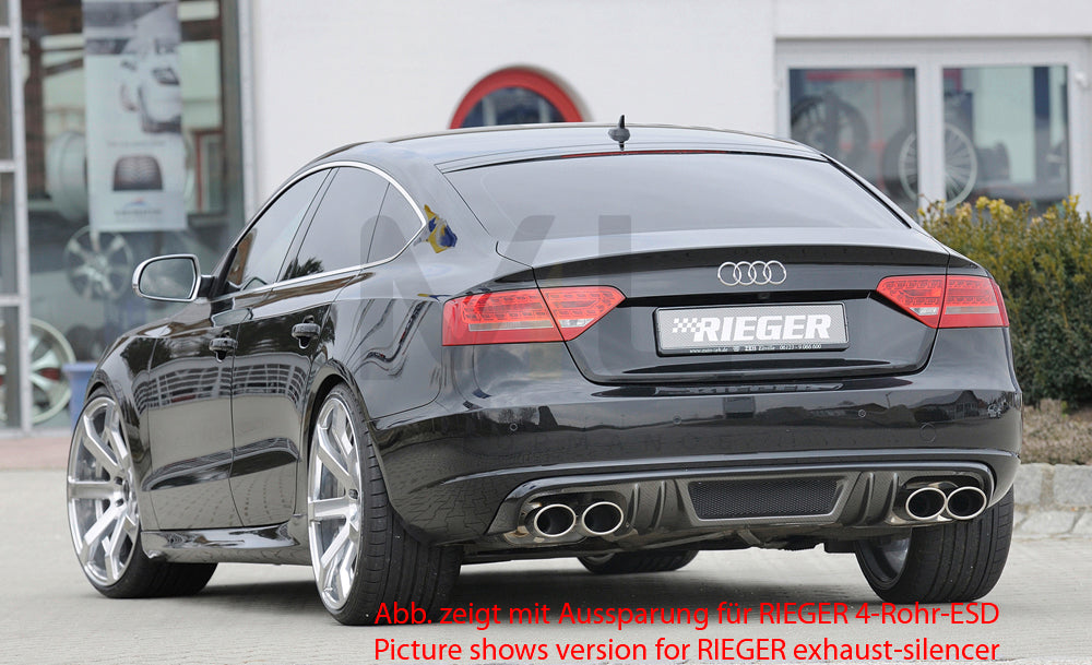Rieger 00099886 Audi B8 B81 A5 Rear Diffuser 2 | ML Performance UK Car Parts