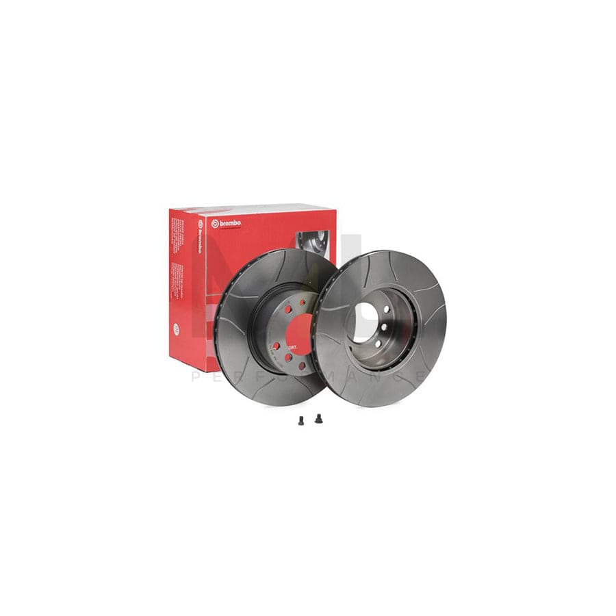 BREMBO MAX LINE 09.5142.76 Brake Disc Internally Vented, Slotted, Coated, High-carbon, with bolts/screws | ML Performance Car Parts
