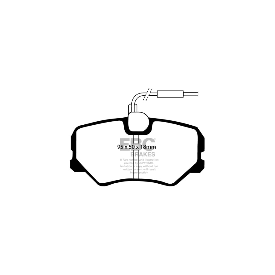 EBC DP4687R Citroen Peugeot Yellowstuff Front Brake Pads - Bendix/Girling/TRW Caliper 2 | ML Performance UK Car Parts